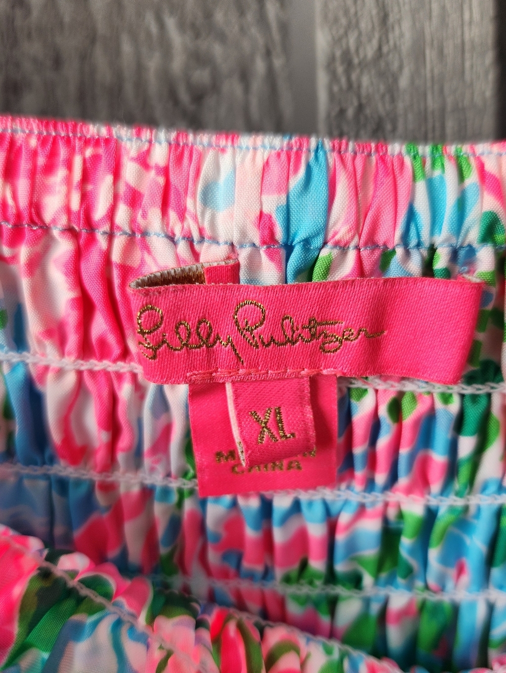 Lilly Pulitzer Deavan Midi Tiered Smocked Skirt Womens XL Leaf It Wild Colorful - Picture 7 of 11